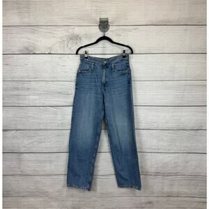 Zara Women's Light Washed Straight Leg Jeans Size 4